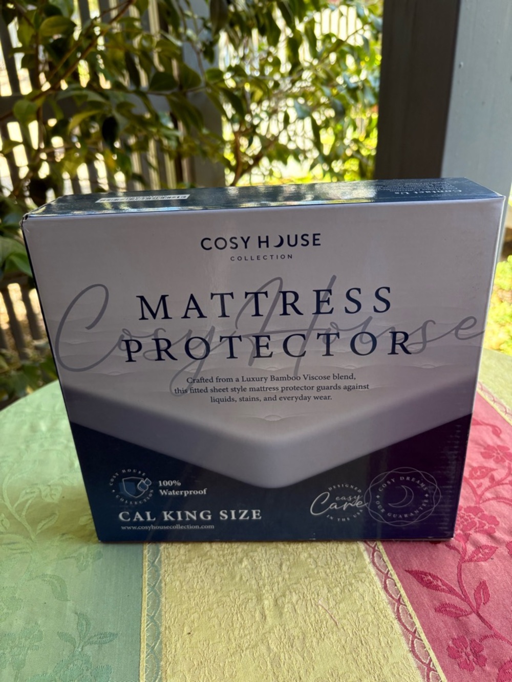 White Mattress Protector - Cal King